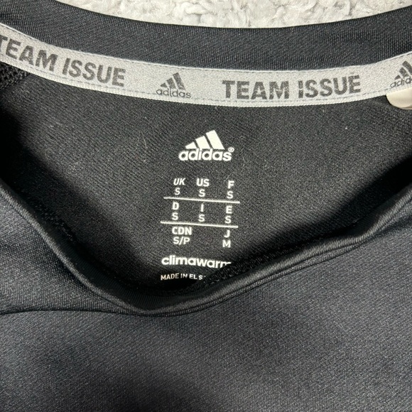 Adidas Top Womens Small Long Sleeve Crewneck Team Issue Climawarm Performance - Picture 2 of 4